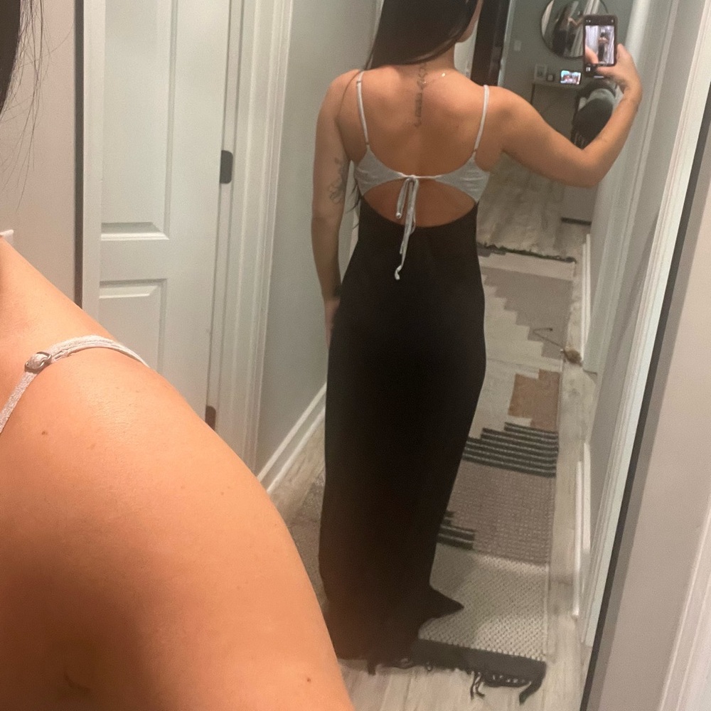 Volcom Black and Gray Maxi Dress - Picture 2 of 5